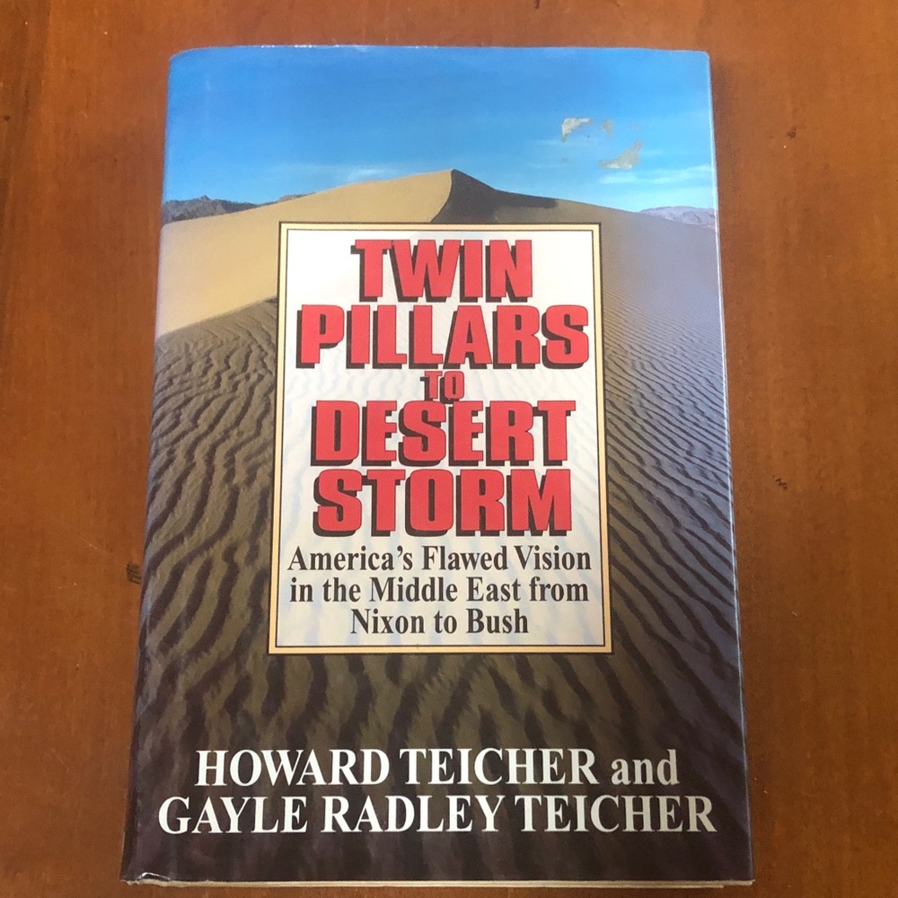 Twin Pillars to Desert Storm Hardcover — Red & Tan Cover